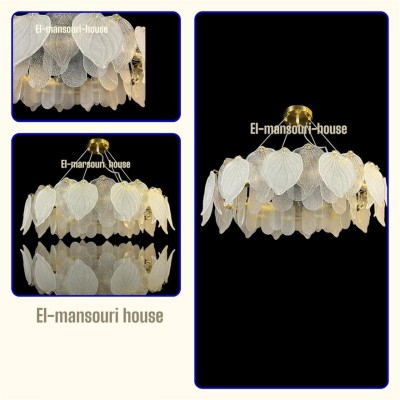 Plafonnier double feuille Suspendu