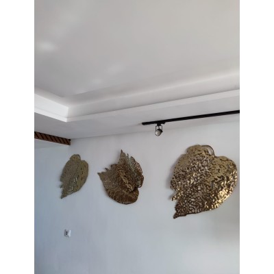 Déco mural  Feuille Duo Dorée